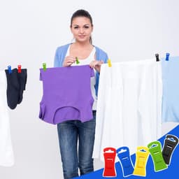 Dailygoods - Set van 100 Sokkenklemmen voor Wasmachine en Droger — thumbnail 5