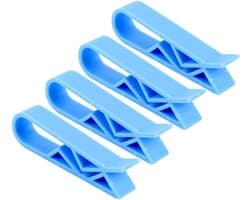 Vuilniszak Clips - Prullenbak Clips - Afval Beheren - Speciaal Inkepingsontwerp - 410 Stuks - Blauw