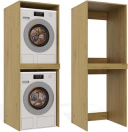 Wasmachine Ombouw - Opbouwmeubel - Kast Wasdroger - Meubel - badkamer — thumbnail 3