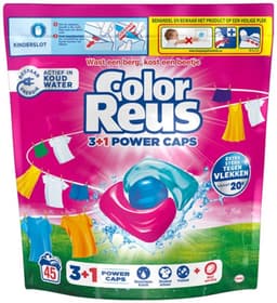 Color Reus 3+1 Power Caps - Wascapsules Wasmiddel - Gekleurde Was - 45 Wasbeurten — thumbnail 1