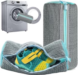 Wasmachine tas voor kinderen, herbruikbare sneaker waszak - 2 stuks, schoenbescherming — thumbnail 1