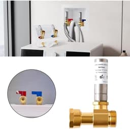 Waterslagdemper Wasmachine - Waterhamer Stopper - Leiding Geluid Reduceren - Messing Constructie - 3/4 inch - Goud — thumbnail 5