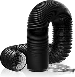 Afvoerslang - Ventilatieslang Flexibel - Mobiele Airco - Hittebestendig Materiaal - 2.5 Meter - Zwart — thumbnail 1