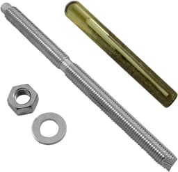 Ankerstang met Patroon - Metaalanker Boutanker - Doorsteekinstallaties Maken - Roestvrij Staal A4 - M12 x 160mm - Zilverkleurig — thumbnail 1