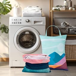 Reiswaszakken 46 x 58 cm - 2 stuks herbruikbare waterdichte zakken voor vuile was, badkleding en sportkleding met handvat en rits — thumbnail 3