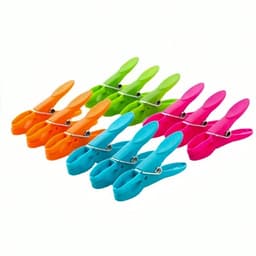 GELLDG Wasknijpers - Waslijnklampen - 48 Delige Set In 4 Kleuren - Roestvrij Verenstaal Met PP - Inclusief Opbergmand - Geschikt voor Wasgoed En Huishoudelijk Gebruik - Multicolor — thumbnail 3