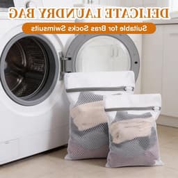 4-delige waszakken set, mesh waszakken met rits voor delicate kleding, lingerie en sokken wassen — thumbnail 5