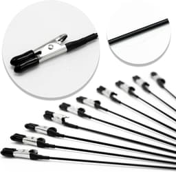Krokodillenklemmen Set - Modelbouw Klemmen - Hobby Schilderen - Afneembare Clips - 10 Stuks - Blauw Zilver — thumbnail 4
