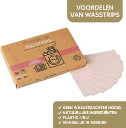 Wasstrips - Lentebloesem 100 Wasbeurten Incl. Wasverzachter – Wasmiddeldoekjes Wasdoekjes – Detergent sheets - Vegan — thumbnail 2