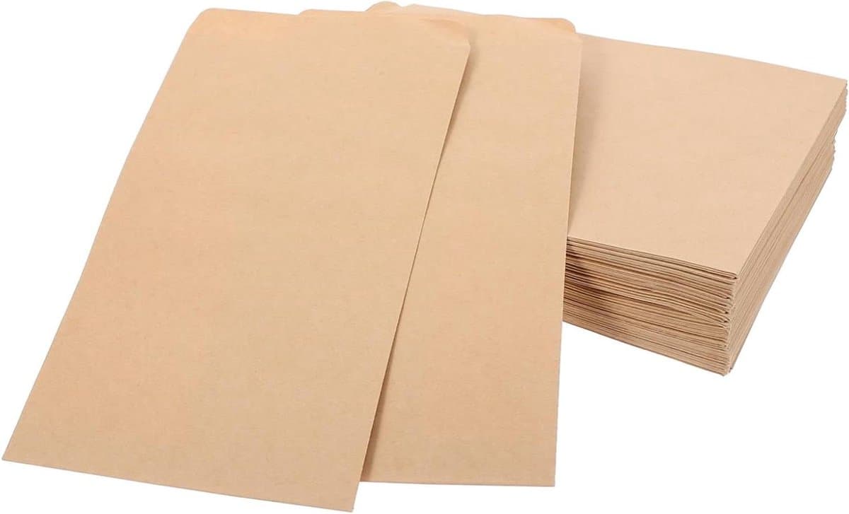 Zaadzakjes - Zaadverpakking - Zaden Opbergen - Zelfsluitend - 100 Stuks - Khaki — afbeelding 1