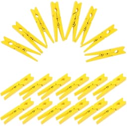 Dailygoods- Bamboe Wasknijpers 30 Stuks - Duurzaam Hout - Kleine Wasknijpers - Wasknijpermandje - Wasknijpers Kunststof - Lichtgewicht en Praktisch Ontwerp — thumbnail 1