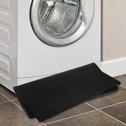 Wasmachine Mat - Apparaat Onderlegger - Vocht Opvangen - Verhoogde Rand - 60x60 cm - Zwart — thumbnail 4