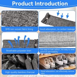 Dailygoods - Set van 4 Actieve Koolzakken voor Geurverwijdering — thumbnail 5