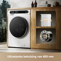 Dreame Wasmachine S 8 kg – 450mm Diepte | Ultraslanke | Grote 530mm Trommel | BLDC-motor | Stoomsterilisatie | Kreukvrij Drogen | Energielabel A — thumbnail 4