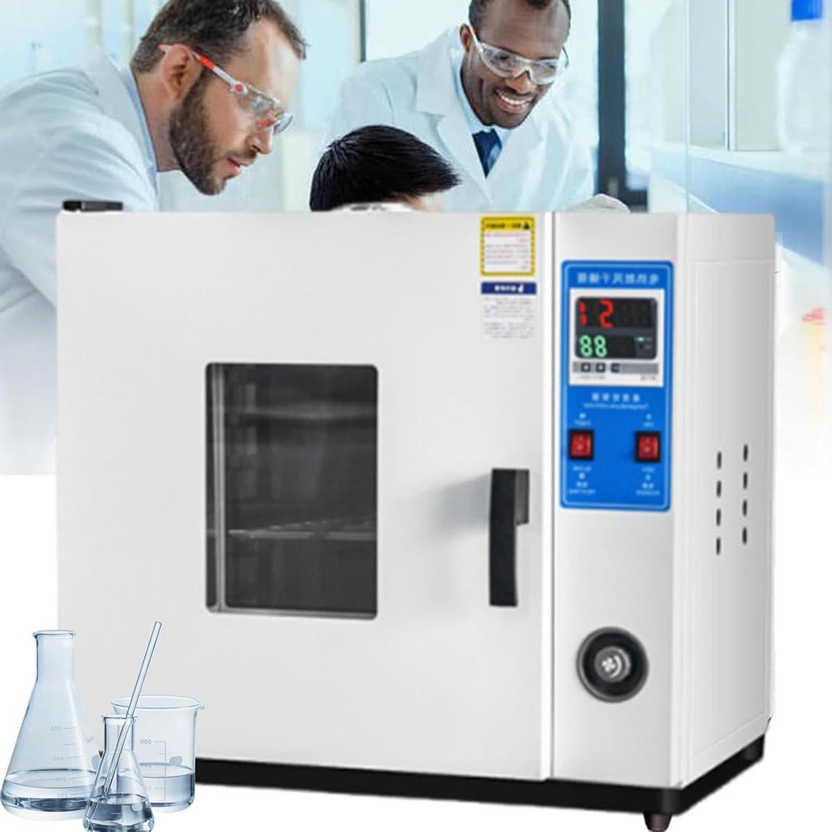 Droogoven - Verwarmingsoven - Laboratorium Drogen - Constante Temperatuur - 15L - Zwart — afbeelding 1