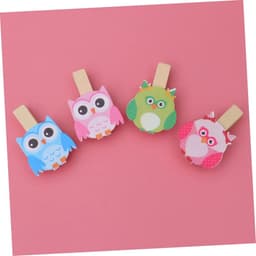 Uil Klemmen - Foto Clips - Decoratie Maken - Houten Materiaal - 40 Stuks - Willekeurig — thumbnail 4