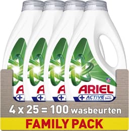 Ariel Wasmiddel Vloeibaar +Actieve Geurbescherming - 4 x 25 Wasbeurten — thumbnail 1