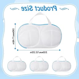 Set van 3 Bh-inserts voor de wasmachine, waszak met verborgen rits, bh-bescherming en waszak voor delicate was — thumbnail 5