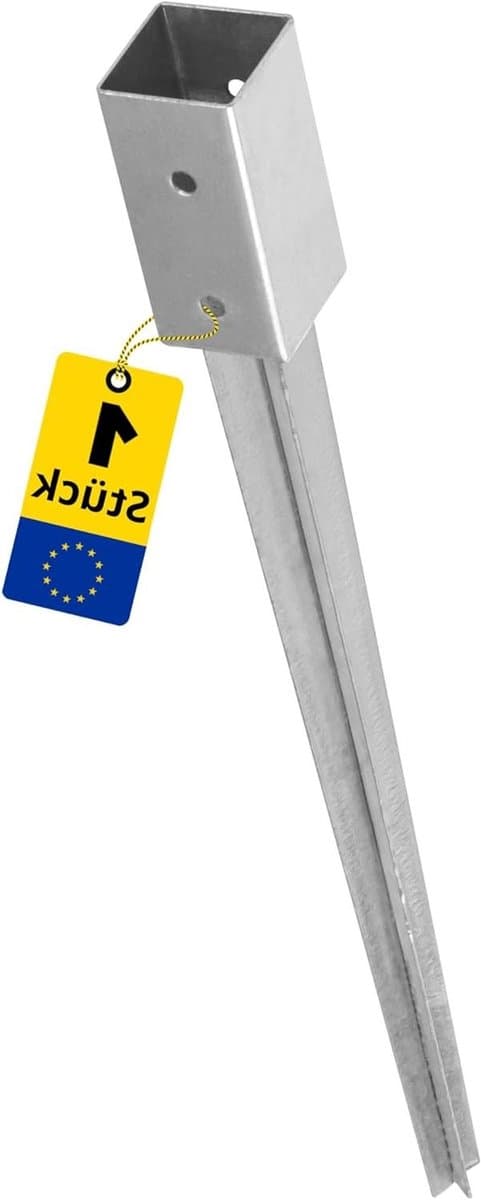 Paaldrager 45 x 45 paalanker, inslagbodemhulzen PSG, steunpoot, grondpen, inslaghuls 45 x 45 mm, grondankers, grondanker, metalen grondpennen, voor houten palen, hekpalen — afbeelding 1