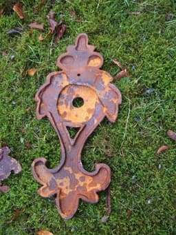 Antique ash - masonry anchor ice anchor decoration for timbered garden wall Lorelei cap anchor — thumbnail 2