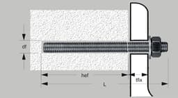 Zware Last Ankers - Composietanker Set - Beton Verankering - Styreenvrij Composiet - M10 x 130 mm - Galvanisch Staal — thumbnail 5