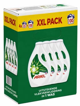 Ariel Original Wasmiddel Voordeelverpakking – 4 Flessen – 100 Wasbeurten — thumbnail 2