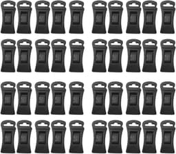 Wasknijpers - Kledingclips - Kleding Ophangen - Antislip Ontwerp - 40 Stuks - Zwart — thumbnail 1