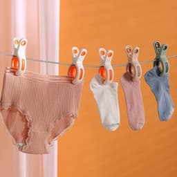 Kledingknijpers - Grote clips - Dingen ophangen - Anti-slip ontwerp - 5 stuks - Groen — thumbnail 2