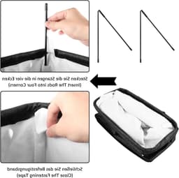 Dailygoods- Wasmand 45 Liter - Opvouwbaar - Met Deksel - Smal met Handvat - 2 Waszakken - Eenvoudig te Reinigen - Wasverzamelaar — thumbnail 2