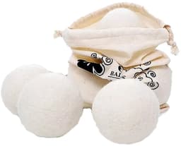 aladdien - Wol Droger Ballen - Herbruikbare Wasballen - Versnelt Droogtijd - Grote Formaat - Vermindert Statische Elektriciteit - Geschikt voor Baby.. — thumbnail 1