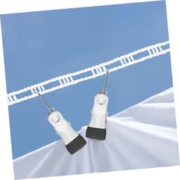 Waslijnen Set - Drooglijnen - Buiten Drogen - Antislip Ontwerp - 8 meter - Wit — thumbnail 2