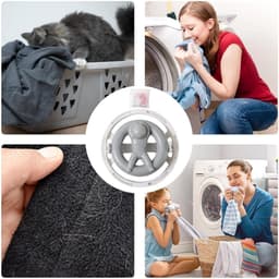 Wasmachine Pluisvanger - Drijvend Haarfilter - Kleding Reinigen - Herbruikbaar Ontwerp - 23 x 20 x 6 cm - Groen — thumbnail 4