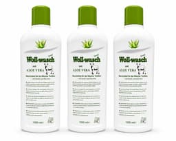 Wollsan - Wol fijnwasmiddel - 3 x 1000ML - met Aloë Vera - Bevat Lanoline - voor Wol - 100% veilig wolwasmiddel — thumbnail 1