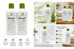 Wollsan - Wol fijnwasmiddel - 3 x 1000ML - met Aloë Vera - Bevat Lanoline - voor Wol - 100% veilig wolwasmiddel — thumbnail 2