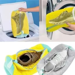 Schoen Waszak voor Wasmachine – Beschermende Waszak met Ritssluiting voor Sneakers & Sportschoenen – Herbruikbare Schoenen Waszak — thumbnail 5