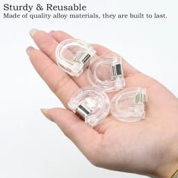 Set van 8 verstelbare zoomclips - Herbruikbare zoomclips - voor het zomen van kleding - Antislip tijdelijke kledinghouder - Afmeting 3 cm — thumbnail 3