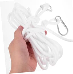 Kledinglijn - Drooglijn Hanger - Kleding Drogen - Winddicht Slipvast - 5 Meter - Wit — thumbnail 4