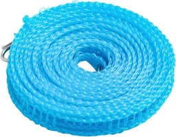 Waslijn - Draagbare lijn - Buiten drogen - Verstelbare lengte - 300 cm - Blauw — thumbnail 1