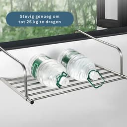 HEZIVO® Wasrek Hangend Trapgat - Droogrek Ophangbaar - Voor Radiator, Deur, Balkon - Uitschuifbaar 42-73 cm — thumbnail 4