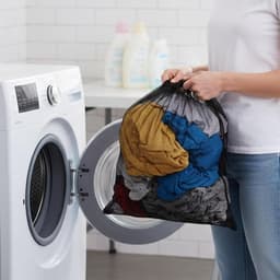 Grote Waszakken met Trekkoord 70 x 90 cm - Herbruikbare Netzakken voor Wasmachine, Kleding, Bedlinnen en Ondergoed — thumbnail 3