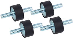 Dailygoods- Trilling Isolator Rubber - M8 Rubber Mounts - Anti Vibratie Beugel - Schokdemper 30x15mm - Demping voor Luchtcompressoren - Geluidsbeheersing - Rubber Demper — thumbnail 2