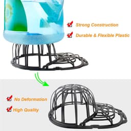 Hoedenwasser voor Baseball Caps – Petten Wasrek voor Vaatwasser – Cap Washer Cage – Beschermt Petten tegen Vervorming – Voor Platte en Gebogen Petten – Zwart — thumbnail 4