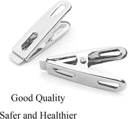 Kleding Pinnen - Wasknijpers Metalen - Kleding Droge - Roestvrij Staal - 20 Stuks - Zilver — thumbnail 5