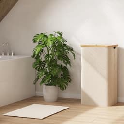 Opvouwbare wasmand met deksel en afneembare zakken - 100 liter - Lichtgewicht en ruim — thumbnail 3