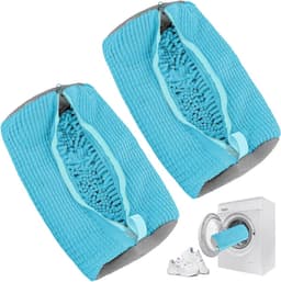 Waszak voor Schoenen met Rits - Ideaal voor de Wasmachine, Geschikt voor Alle Schoenen en Maten, Beschermt en Reinigt Effectief — thumbnail 1