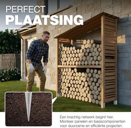 Paalhouder met Punt - Grondanker - Stevig Plaatsen - Dubbel Bout Systeem - 75 x 75 x 600mm - Gegalvaniseerd — thumbnail 3