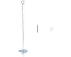 vidaXL - Aardanker - 10 - st - Gegalvaniseerd - Metaal - zilver