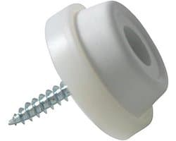 Meubelglijders - Stopper Anti-slip - Meubels Stabiliseren - Trillingsdempend - Ø 28 mm - Wit