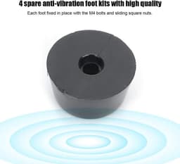 Dailygoods- Rubber Voeten Anti-vibratie - 3D Printer Accessoires - Geschikt voor Prusa i3 MK3/MK3S - Duurzaam - Inclusief M4 Bouten - Eenvoudige Installatie - 3D Printer Onderdelen — thumbnail 2