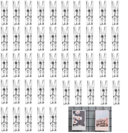 Dailygoods- Foto Clips 100 Stuks - Kleine Wasknijpers - Kunststof - Decoratie - DIY Projecten - Diverse Kleuren - Stevige Klemkracht — thumbnail 1